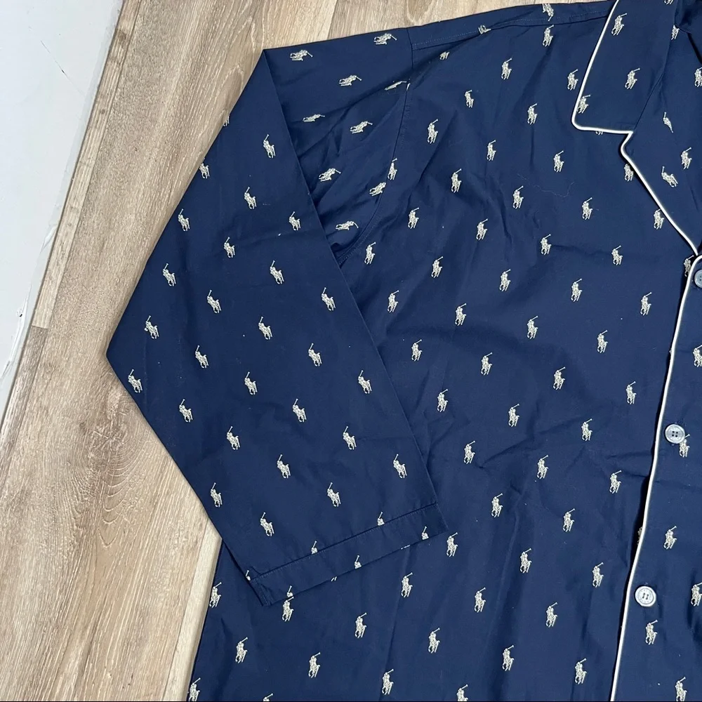 Polo Ralph Lauren Signature Pony Pajama Shirt Blue Size 3X NWT